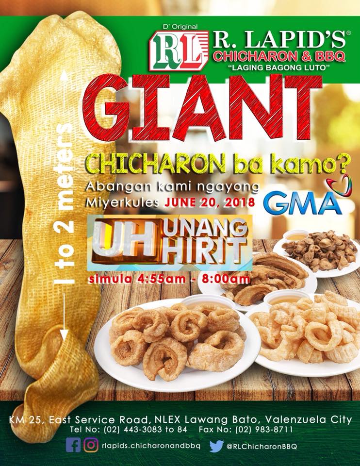 Giant Chicharon @ Unang Hirit